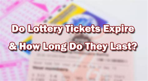 do lotto tickets expire